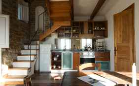 Die Wohnküche im Il Forno.